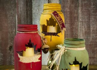 DIY Autumn Candle Jars