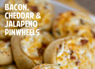 BACON, CHEDDAR & JALAPENO PINWHEELS