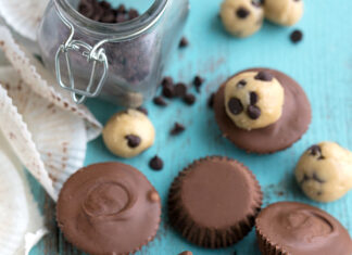 No-Bake Cookie Dough Chocolate Cups