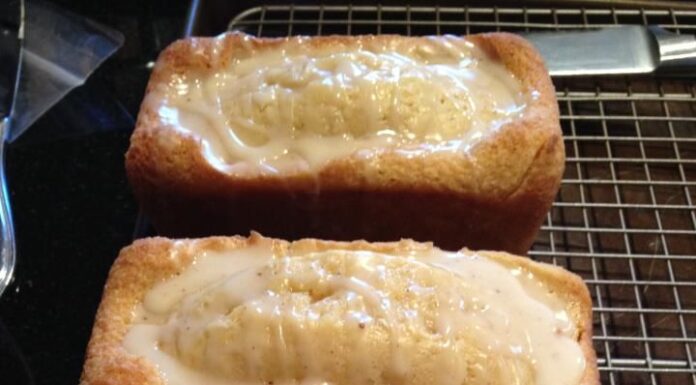 Eggnog Bread with Rum Glaze