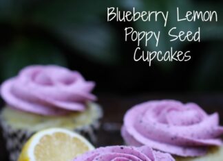 Blueberry Lemon Poppy Seed Cupcakes