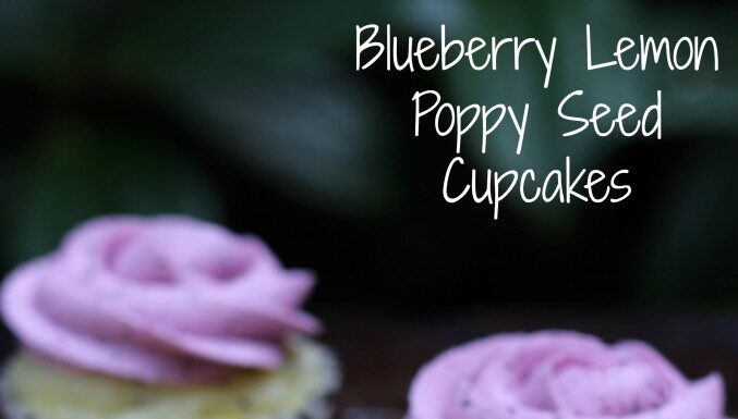 Blueberry Lemon Poppy Seed Cupcakes