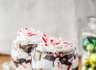 Candy Cane Brownie Trifle Candy Cane Brownie Trifle