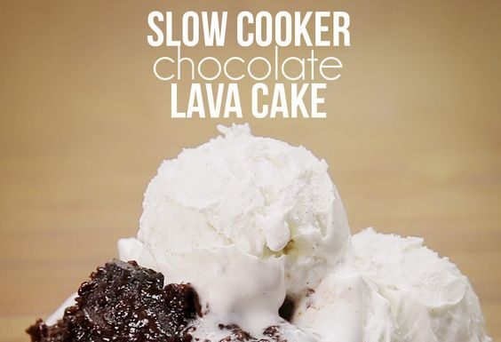 Slow-Cooker Chocolate Lava Cake