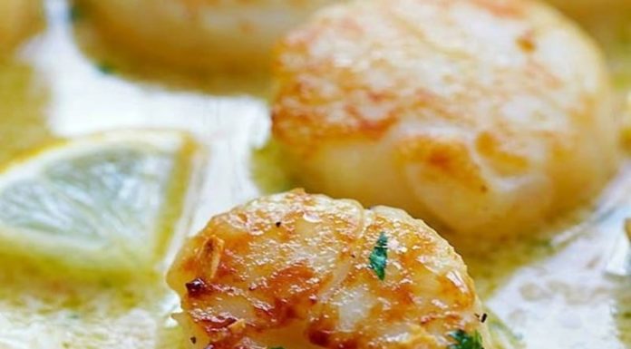 Creamy Garlic Scallops