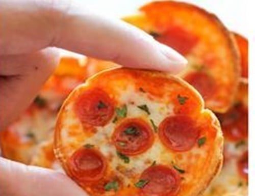 MINI DEEP DISH PIZZAS