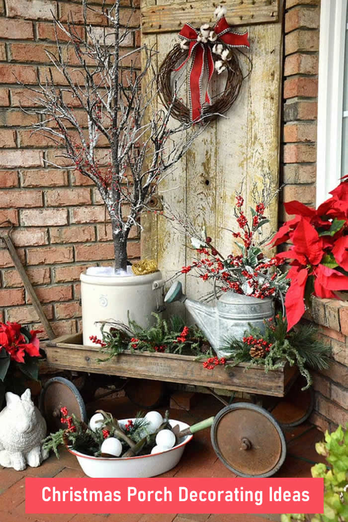 12 Beautiful Christmas Porch Decorating Ideas