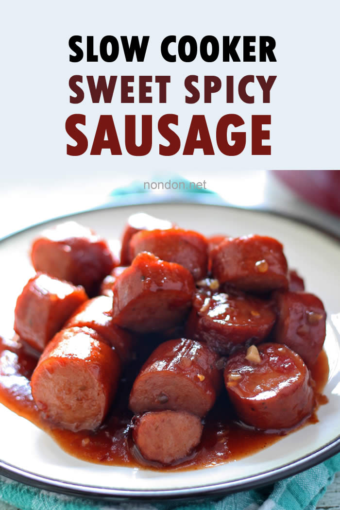 How to make Slow Cooker Sweet Spicy Sausage