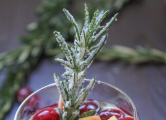 Cranberry & Rosemary White "Christmas" Sangria