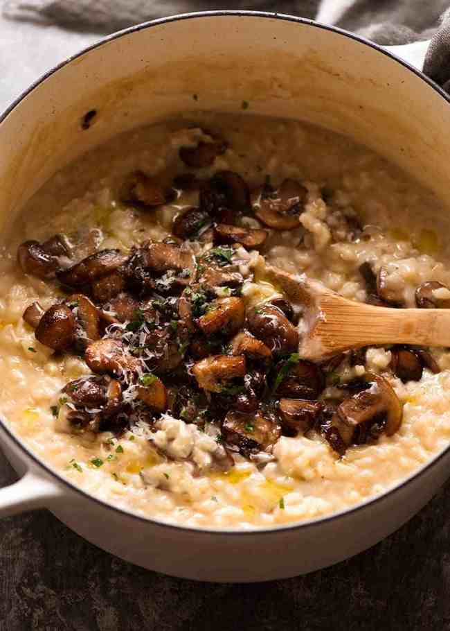 Creamy Cauliflower Risotto with Mushrooms Recipe
