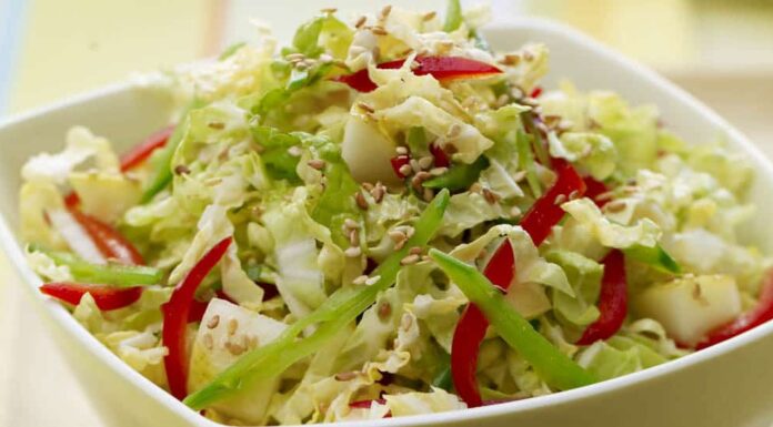 Crunchy Healthy Asian Cole Slaw