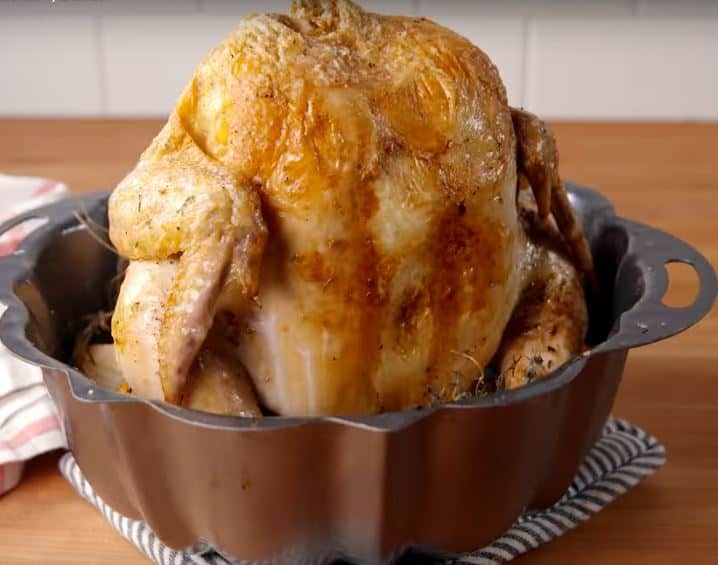 Bundt Pan Roast Chicken & Vegetables