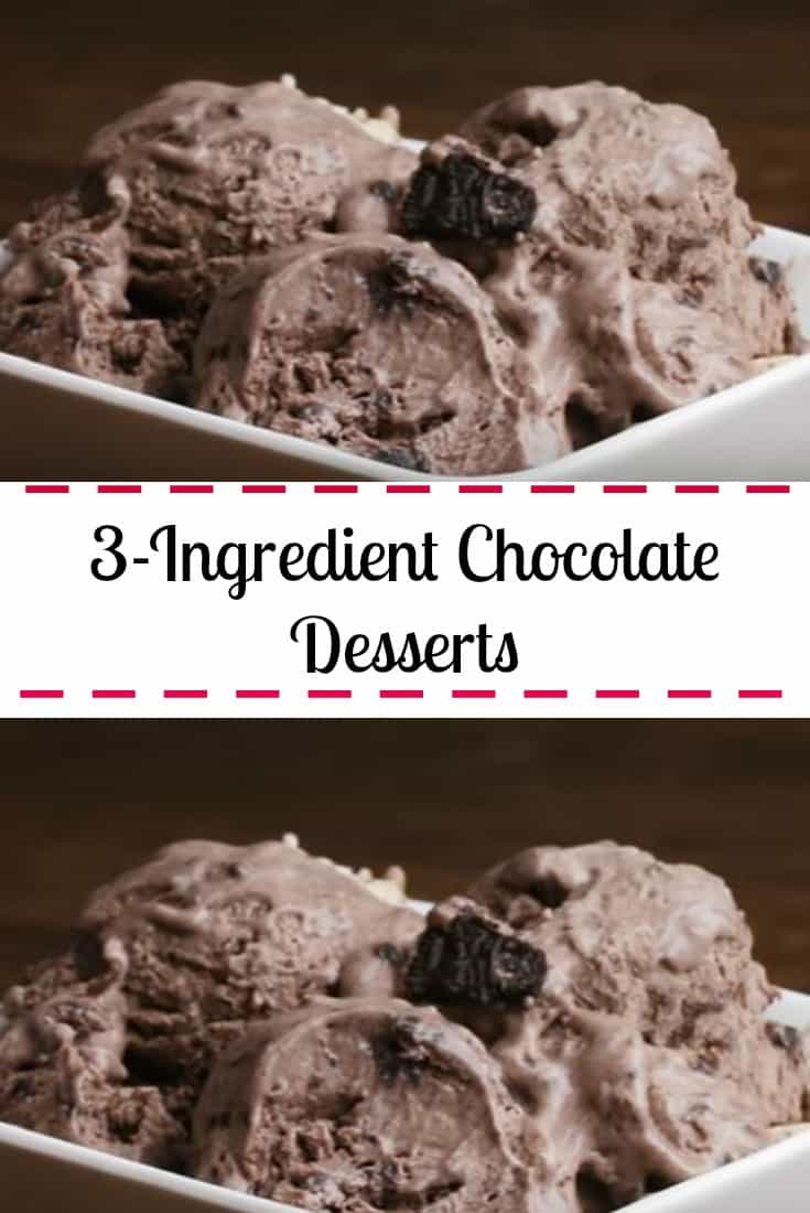 3-Ingredient Chocolate Dessert Recipes ~ NONDON