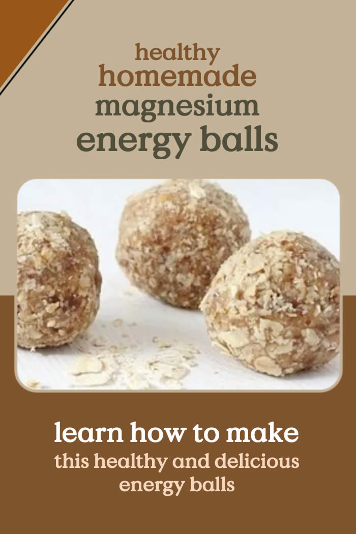 Healthy homemade magnesium energy balls recipe