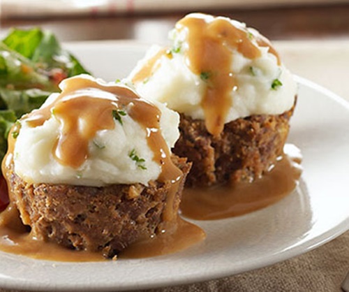 Potato-Topped Muffin Tin Meatloaf