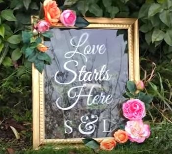 Wedding Welcome Sign Tutorial ( DIY )