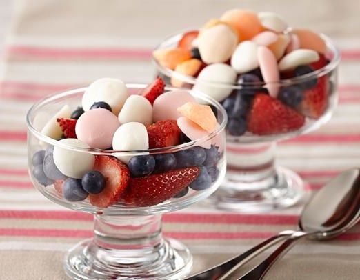 Raspberry-Lemon Flavored Frozen Yogurt Dots