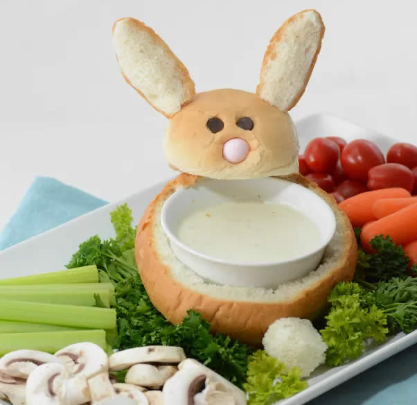 Easter Bunny Bread Bowl Dip Recipe