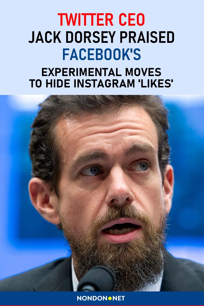 Twitter CEO Jack Dorsey Praised Facebook's Experimental Moves To Hide Instagram 'Likes'. #Twiter #JackDorsey #Instagram #Facebook #TwitterCEO