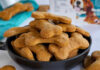 Homemade Dog Treats are made with peanut butter and pumpkin | Simple Dog Treat Recipes